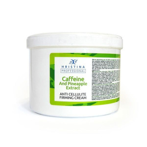 Hristina Cosmetics  Anti Cellulite firming  cream  Антицелулитен  стягящ крем с Ананас и Кофеин - 500 гр.
