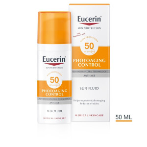 Eucerin Sun Photoaging Control Еуцерин Слънцезащитен флуид за всеки тип кожа SPF50+ , 50ml