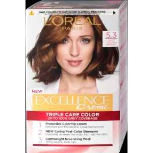 L'Oréal Paris Excellence Crème Трайна боя за коса Nr.5.3 Светло златисто-кафяво