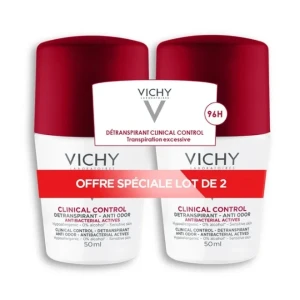 Vichy Deodorant 96H Clinical Control  Roll-On Интензивен део-ролон за чувствителна кожа 96ч - 2х50ml
