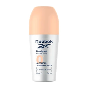 Reebok Women Sensitive Skin 0% alcohol & aluminium roll-on Рол-он  за чувствителна кожа с 0% алкохол и алуминиеви соли, 50ml