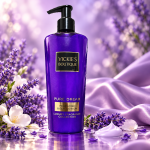 VICKIE'S BOUTIQUE PURE DREAM Парфюмен лосион за тяло, с хиалуронова киселина и кокосово масло, 250ml