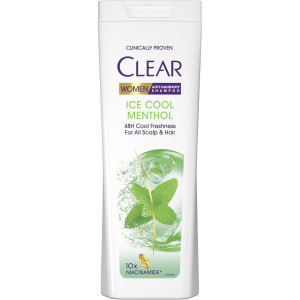 Clear Women Ice Cool Menthol Шампоан против пърхот за жени за всеки тип коса, 360 ml