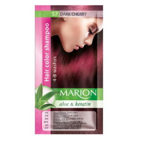 MARION Hair Color Shampoo   Оцветяващ шампоан № 57   Тъмна череша- 40 мл