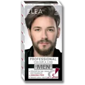 ELEA for MEN Безамонячна крем Боя за коса, брада и мустаци  № 5.0 Светло кафяв