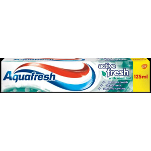 Aquafresh Active Fresh Menthol Аквафреш Актив Фреш Ментол Паста за зъби, 125ml