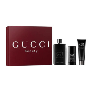 GUCCI   Guilty  Pour Homme  Set ( 90 ml EDP + 50 ml Shower gel + 75 ml  Deo Stick )  Мъжки подаръчен комплект