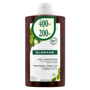 Klorane Шампоан с хинин и органичен еделвайс Против косопад и оредяваща коса 400 мл