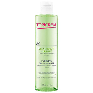 Topicrem AC Purifying Cleansing Gel Почистващ гел пенлив за мазна кожа и акне,200ml