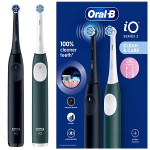 Oral-B iO2 electric toothbrush Black/Green Duo Електрическа четка за зъби - черно / т.зелено