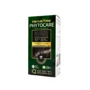 Herbal Time Phytocare Подхранваща трайна безамонячна боя за коса 5N Какао