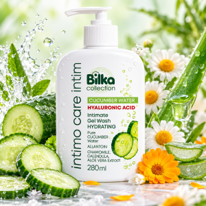 Bilka Collection Intimo Care Cucumber Water Нежен крем-сапун за ежедневна хигиена на интимните зони, 280ml