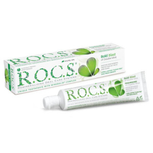 R.O.C.S.Double Mint Паста за зъби за редовна ежедневна употреба от възрастни и деца над 4+ , 60ml