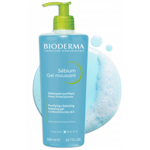 Bioderma Sébium Измиващ гел за комбинирана и мазна проблемна кожа, 200ml