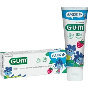 Gum Junior Детска паста за зъби с аромат на ягода, за деца над 6 години, 50ml
