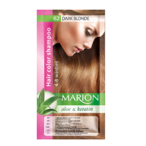 MARION Hair Color Shampoo   Оцветяващ шампоан № 62    Тъмно рус - 40 мл