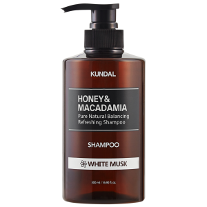 KUNDAL Honey & Macadamia  -  Балансиращ и освежаващ шампоан за коса склонна към накъсване