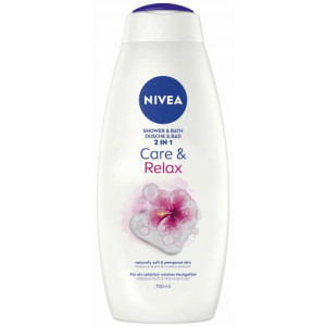 Nivea Care & Relax  Нивеа Душ гел и пяна за вана  2в1, 750 ml