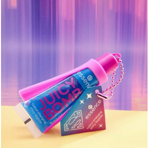 Essence Juicy Bomb Superman  Lip Gloss Гланц за устни, променящ цвета си, син, ефект,  веган, без парабени, 10ml