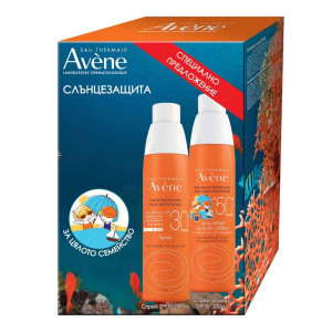 Avene Sun Слънцезащитен спрей за деца SPF50 + Слънцезащитен спрей за  възрастни  SPF30+