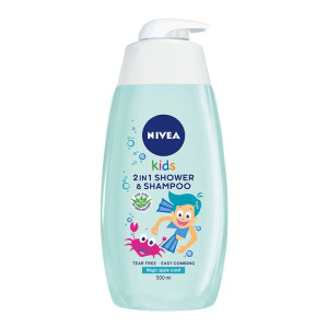 Nivea Kids  Нивеа Шампоан за коса и тяло с аромат на ябълка - 500 ml