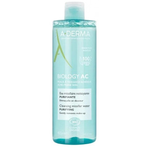 A-Derma Biology AC Cleansing Micellar Water Purifying Почистваща мицеларна вода , 400ml