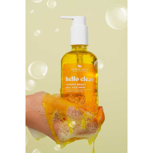 Biobalance Hello Clean  Turmeric Bright Измиващ гел за лице с Куркума - 250 ml