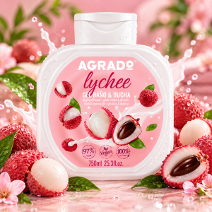 AGRADO Lychee Bath and Shower Gel Душ гел и пяна за вана с аромат на личи , 750ml