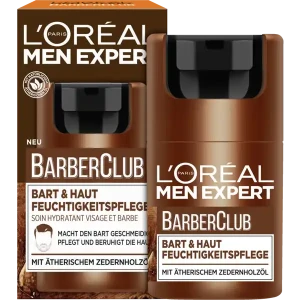 L’Oréal Paris men expert Barber Club Bart & Haut Овлажнител за брада и кожа с етерично масло от кедрово дърво, 50ml