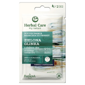Farmona Herbal Care      Почистваща маска Зелена глина 2х5 мл