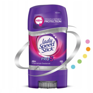 Lady Speed Stick Pro 5in1 Gel  Део - гел  против изпотяване  Про 5в1 , 65g