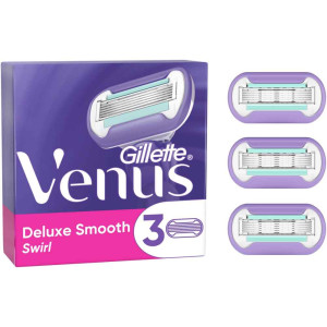 Gillette Venus Deluxe Smooth Swirl Комплект дамски резерви за самобръсначки, 3 бройки