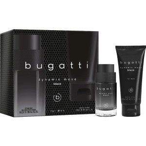 Bugatti Dynamic Move Black Мъжки подаръчен комплект ( EDT -  100ml +  sh/gel/ -  200ml )