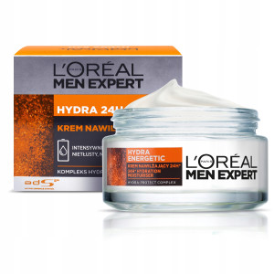 L'Oréal Men Expert Hydra Energetic 24H Hydration, Shea Butter Дневен хидратиращ крем за всеки тип кожа, 50ml