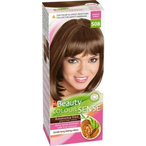 MM Beauty Colour Sense  ММ Бюти фито боя за коса без амоняк S08 млечно какао