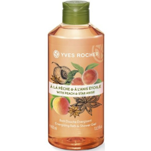 Yves Rocher With Peach Plaisirs Nature Душ гел с Праскова и анасон, 400 ml