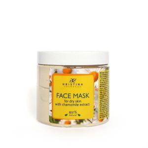 Hristina cosmetics Face Mask  with Camomile extract   Маска за Суха Кожа с Екстракт от Лайка,200ml