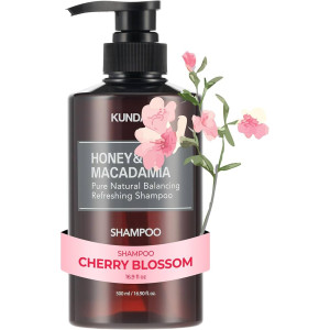 KUNDAL Honey & Macadamia Shampoo Cherry Blossom Натурален шампоан за суха и увредена коса, 500ml