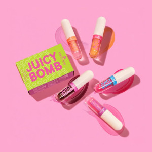 Essence Juicy Bomb Lip Oil Set 02 Комплект  тропически аромат блестящ завършек, 5 x 2.4ml