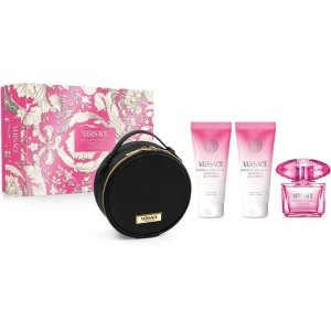 Versace Bright Crystal Absolu  Set ( 90 ml EDP + 100 Body losion + 100 shower gel + Bag ) Дамски подаръчен комплект