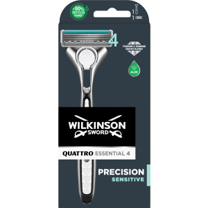 Wilkinson Sword Quattro  Sensitive Самобръсначка + 1 сменяемо ножче