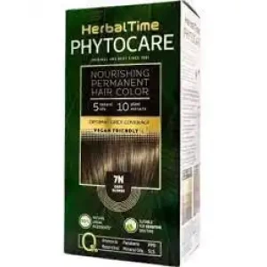 Herbal Time Phytocare Подхранваща трайна безамонячна боя за коса 7N Тъмно рус