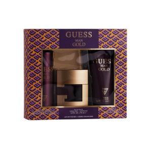 Guess Gold Set ( EDT 75 ml + Shower gel 200 ml + Body Spray 226 ml )  Мъжки подаръчен комплект