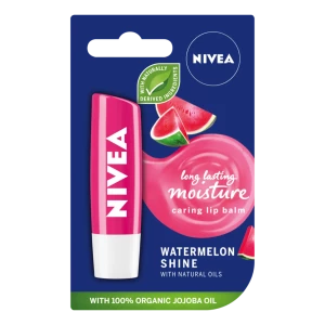 Nivea Watermelon Shine Балсам за устни с аромат на сочна диня, 4,8g