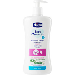 CHICCO BABY MOMENTS  RELAX БЕБЕШКИ ДУШ ГЕЛ ЗА ТЯЛО 0+
