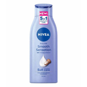 Nivea Body Milk Smooth Sensation Подхранващо мляко за тяло с масло от ший, 400ml