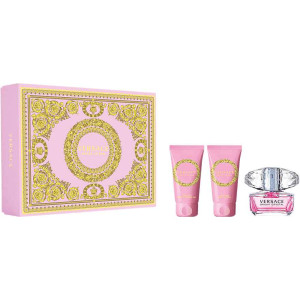 Versace Bright Crystal   Set ( 50 ml EDT + 50 ml Body lotion + 50 ml Shower gel ) Дамски подаръчен комплект