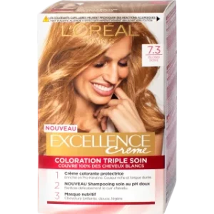 L'Oréal Paris Excellence Crème Трайна боя за коса Nr.7.3 Златисто-русо