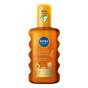 Nivea Sun Слънцезащитно спрей олио за тяло за интензивен и равномерен тен SPF 6 x200 мл