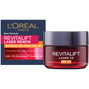 L'Oreal Revitalift Laser X3 Лореал Ревиталифт Дневен крем против бръчки с SPF20, 50ml